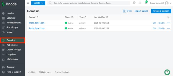 Cloud Manager Domains